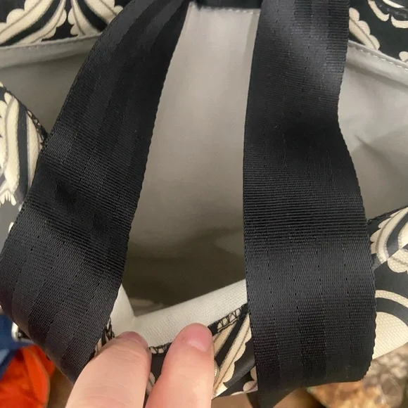 Petunia Pickle Bottom Black and Cream Crossbody Bag - Picture 8 of 14